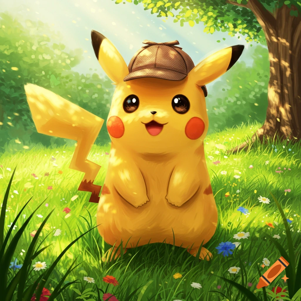 Pokemon, Pikachu, Cute, Pikachu, Yellow, Blue, Red, Cheery