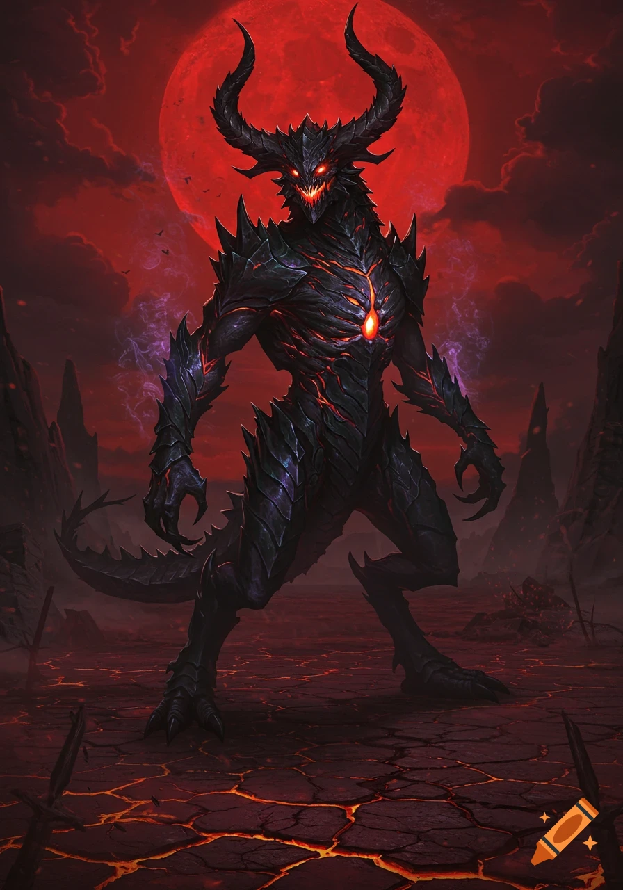 未開封♪ RED THUNDER GHOST 赤鬼 MonsterMind Sinister Red Monster created on Craiyon