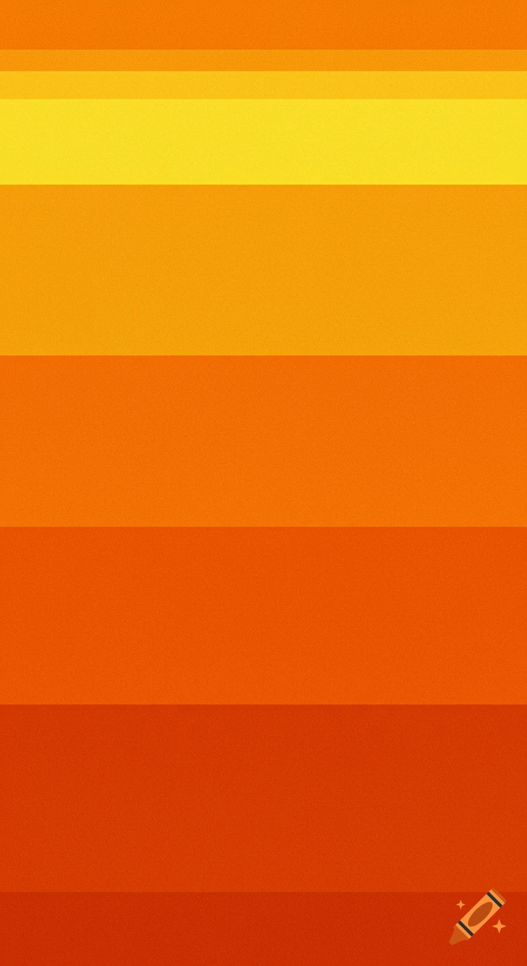 A pattern of horizontal color bands transitioning from light yellow to orange and dark orange.