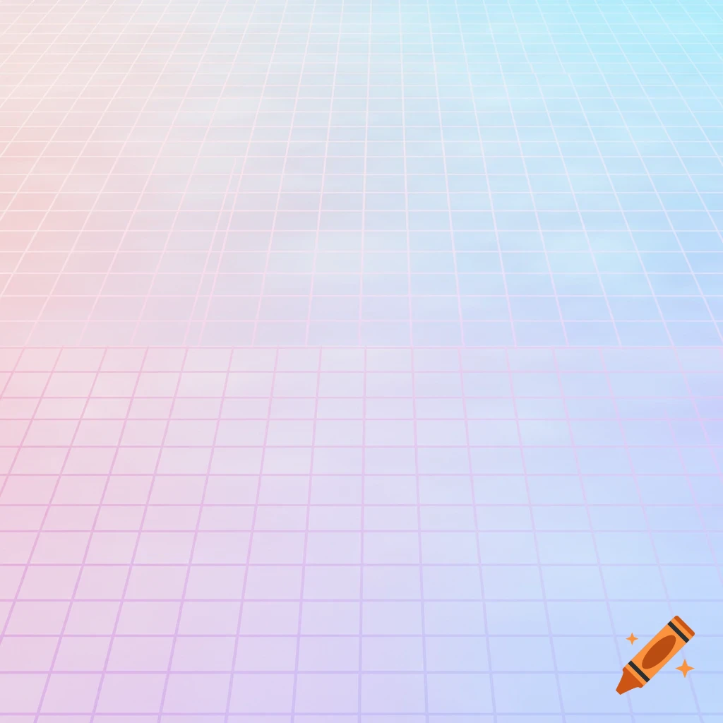 A vibrant gradient background with a grid pattern, transitioning from pink to blue.