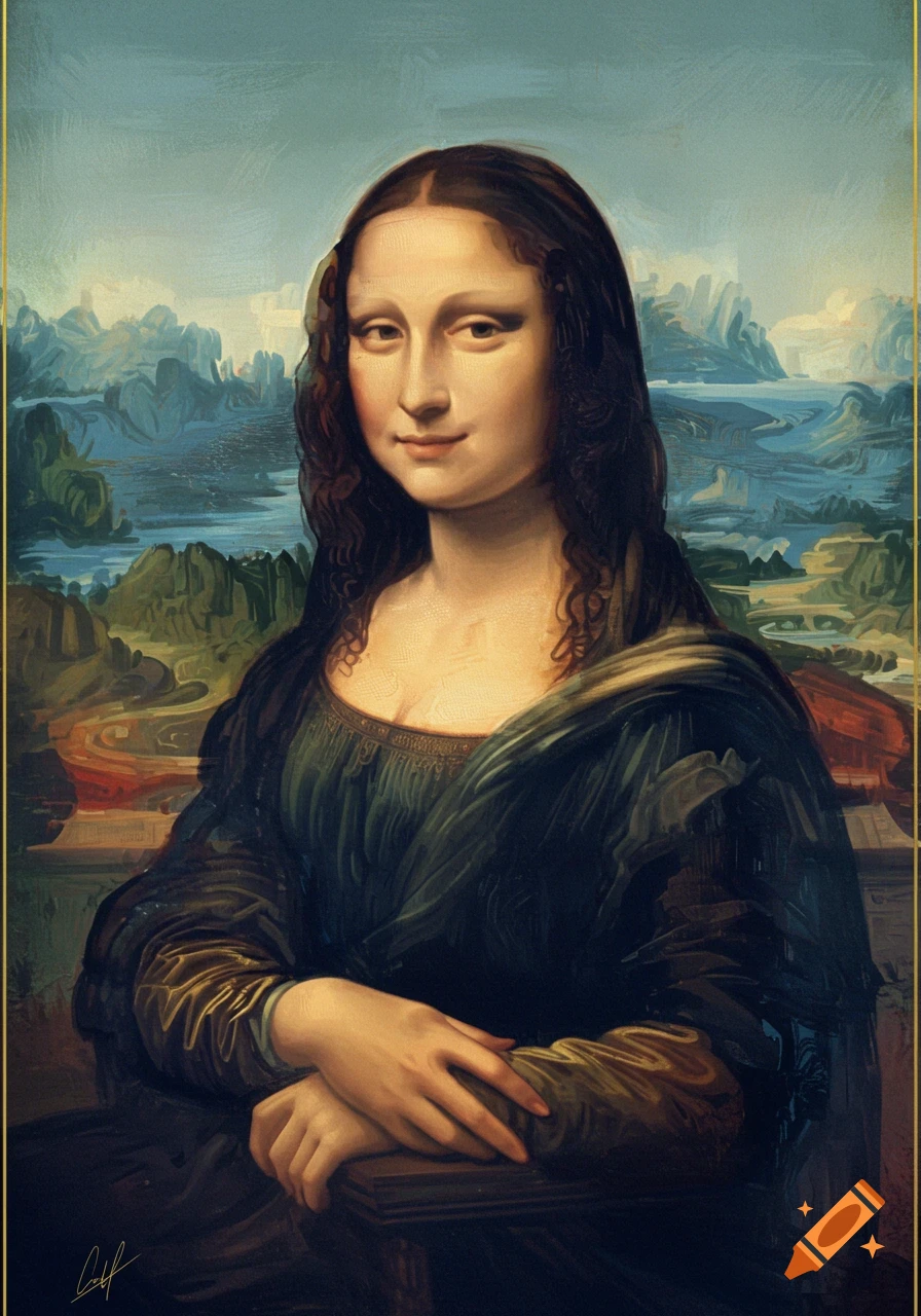Funny Monalisa created on Craiyon