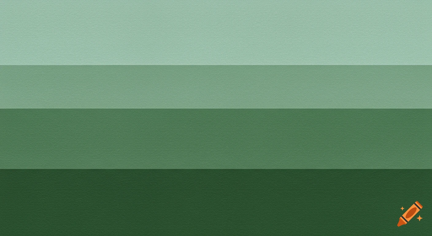 Four horizontal stripes of varying shades of green with a subtle texture.