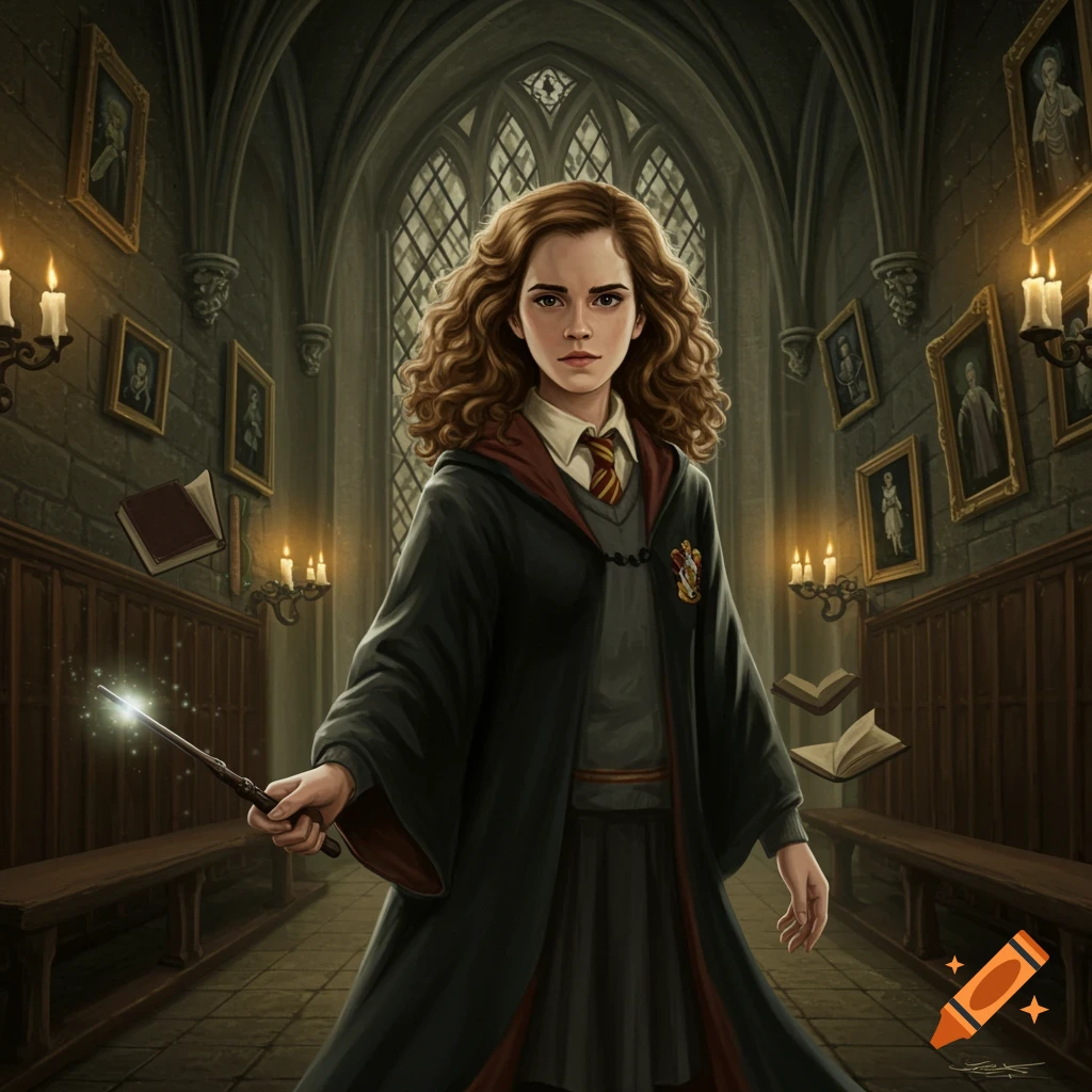 Hermione Granger Pregnant created on Craiyon, image size:1024x1024