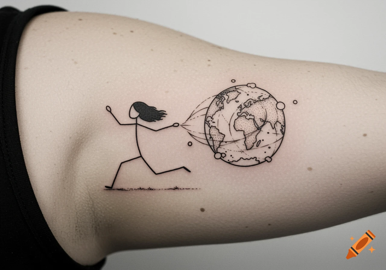 Ronaldo from behind Tattoo | Temporalis, image size:1280x896