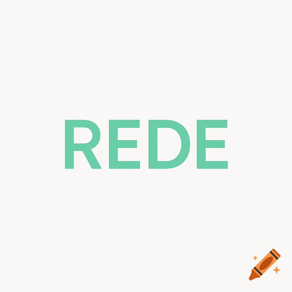The word REDE in mint green sans-serif font on a white background.