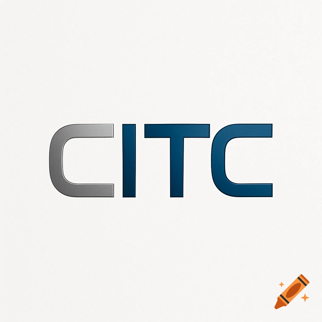 A logo featuring the letters CITC. The letter 'C' is gray, and 'ITC' is blue, all rendered with a glossy, metallic finish on a white background.