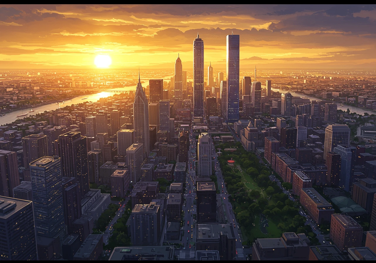 Cityscape created on Craiyon