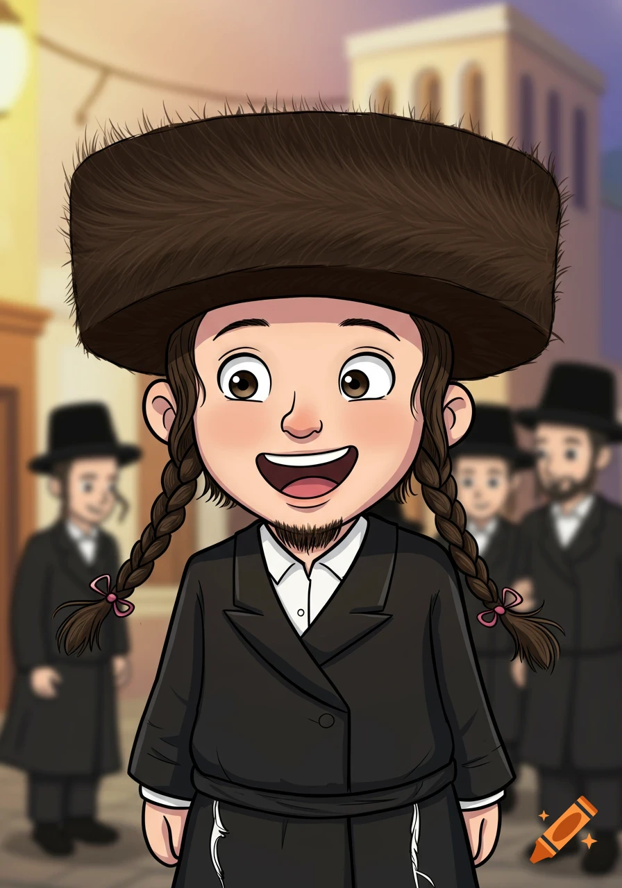 Hasidic Jewish Person created on Craiyon, image size:896x1280