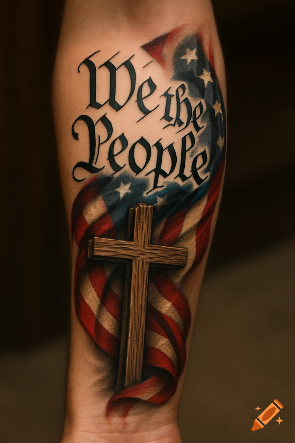 Traditional Nationalism Symbol created on Craiyon, image size:1024x1536