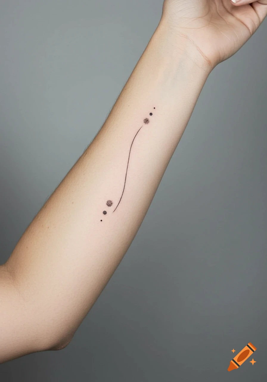 Abstract Black and White Minimalist Wrist Tattoo With Picasso \u0026 Klimt Vibes  created on Craiyon, image size:896x1280