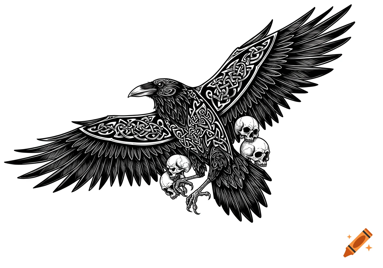 Hugin and Munin created on Craiyon, image size:1280x896