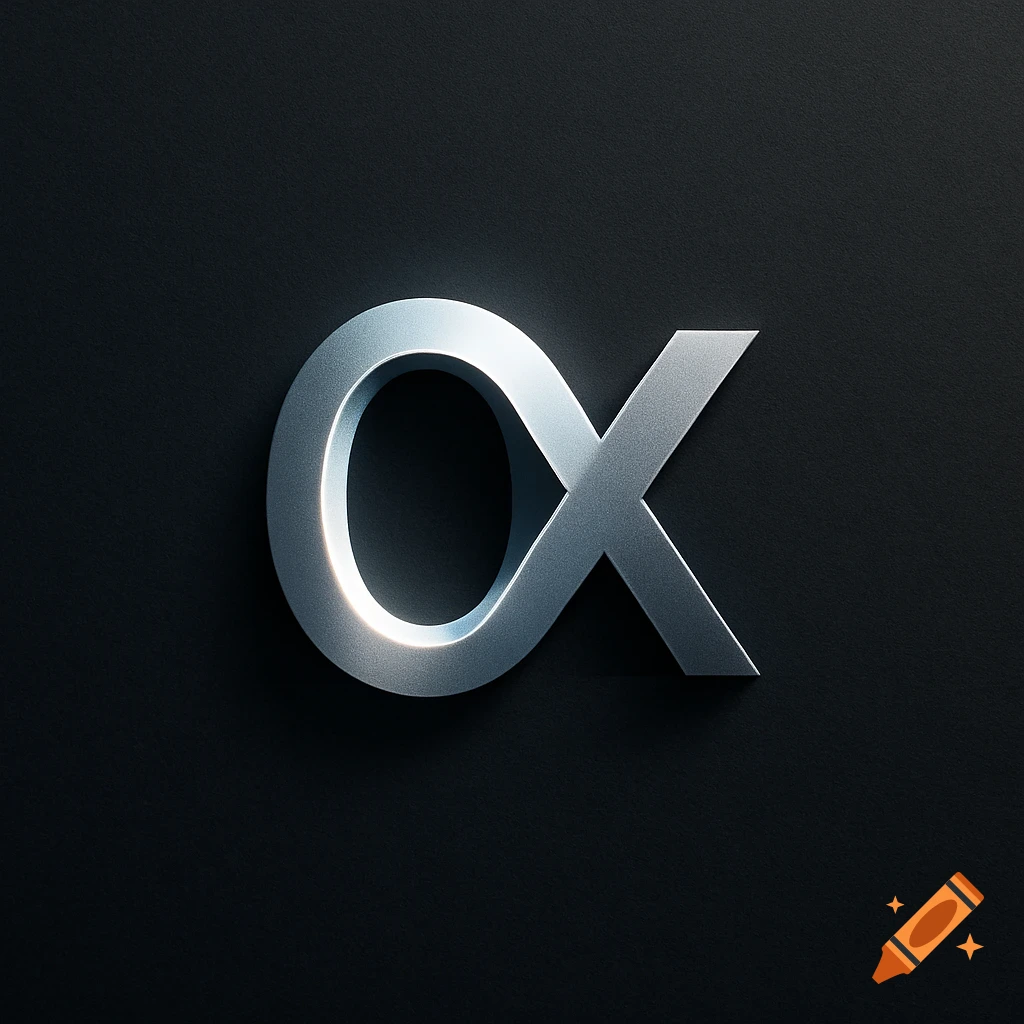 A logo for Zyrex with metallic text and circuit board patterns on a dark  background. on Craiyon, image size:1024x1024