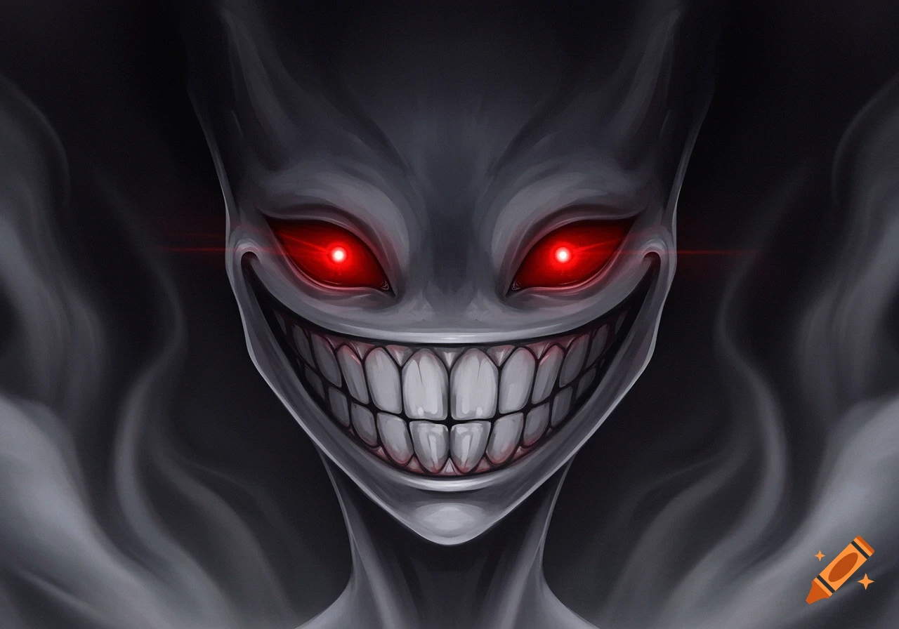 Anime Tongue Out Evil created on Craiyon, image size:1280x896