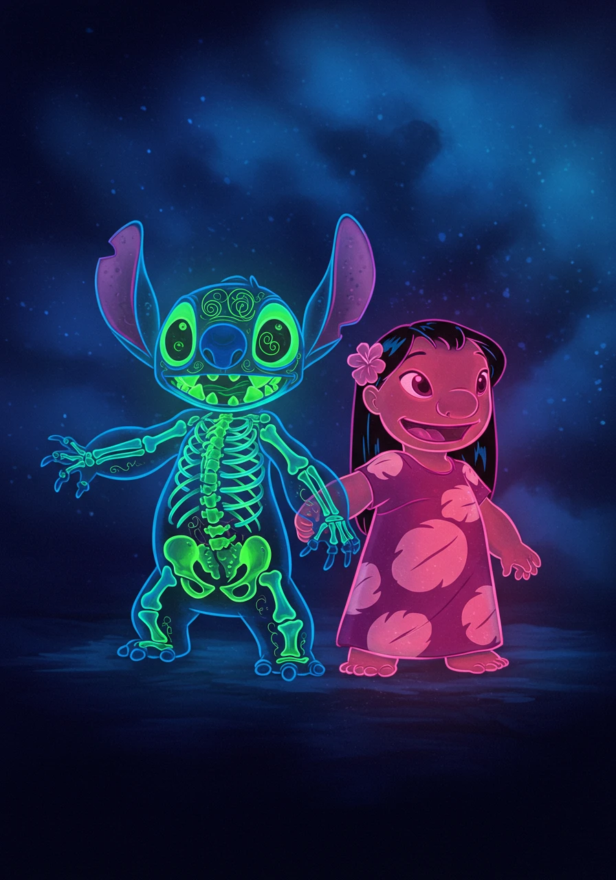 Lilo and stitch created on Craiyon