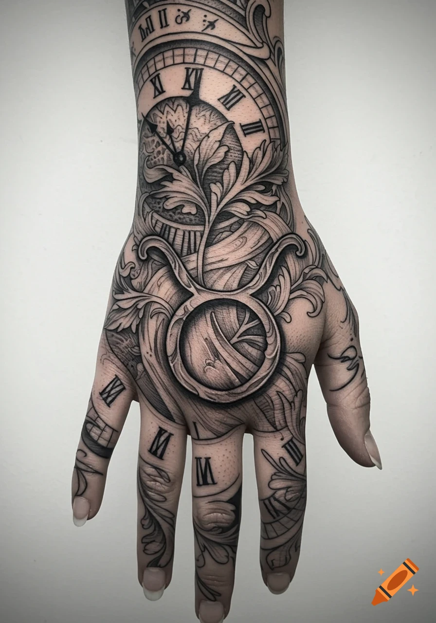 Time/Clock Tattoos: Meaning and Symbolism – Self Tattoo, image size:896x1280