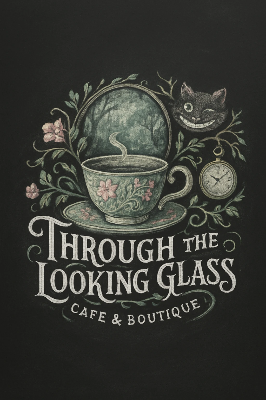 Chalk art created on Craiyon