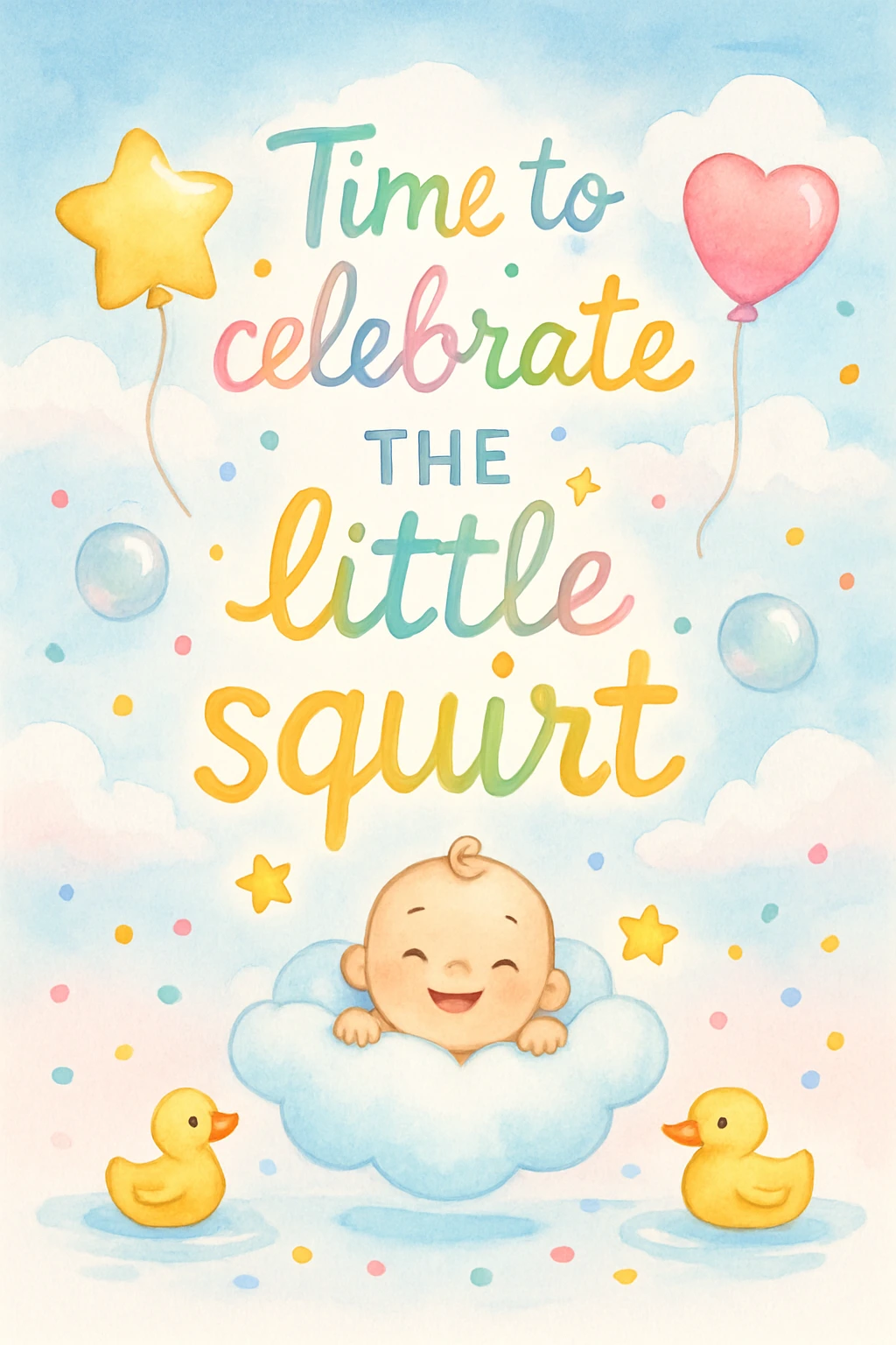 Baby shower created on Craiyon