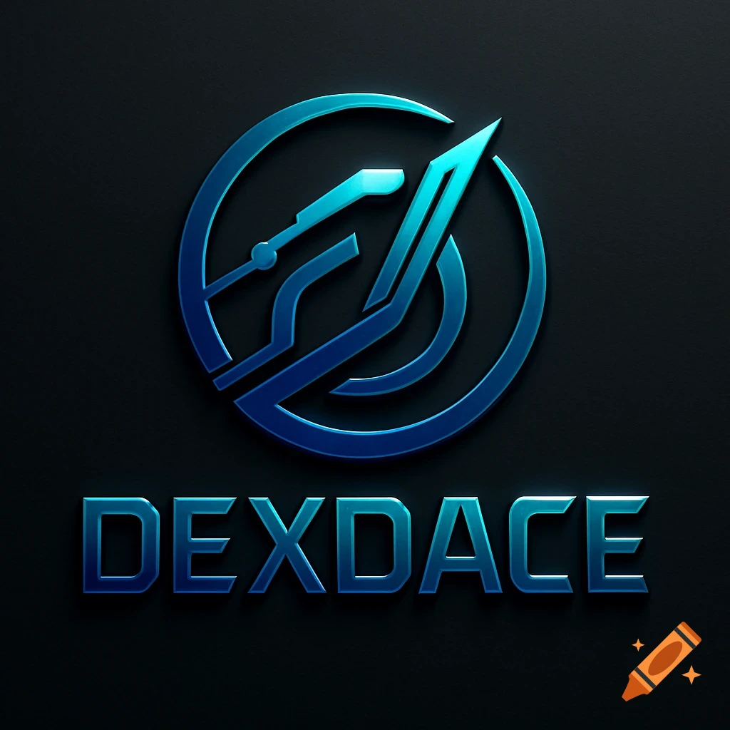 A logo for Zyrex with metallic text and circuit board patterns on a dark  background. on Craiyon, image size:1024x1024