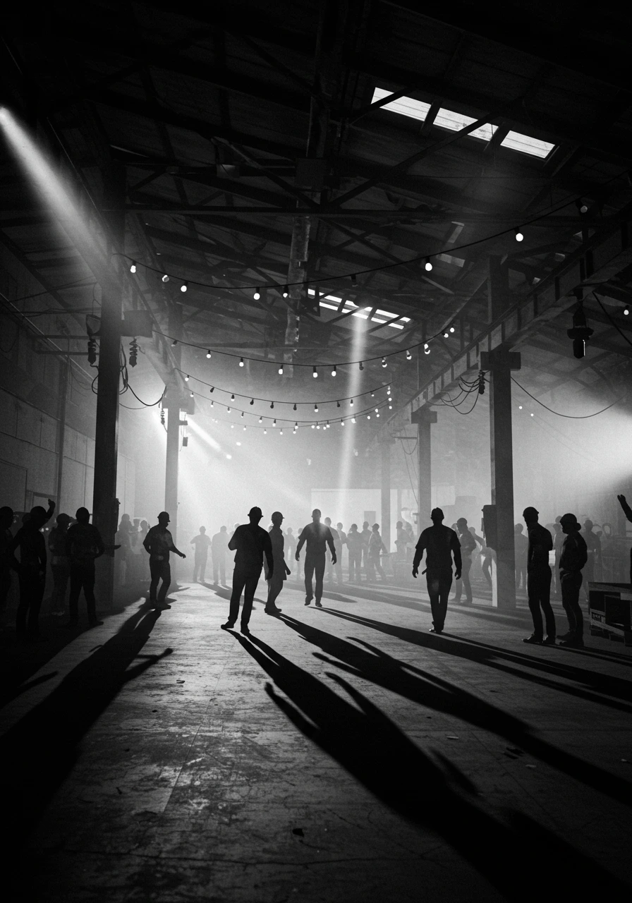 Black and white photography created on Craiyon