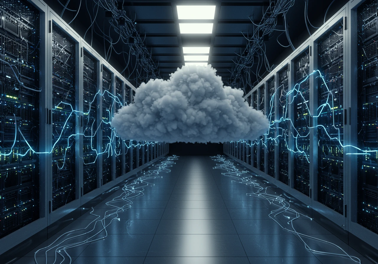 Data center created on Craiyon