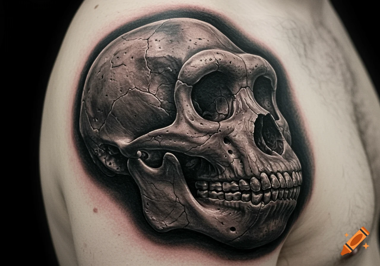 Skull Shoulder Tattoos That Speak Volumes