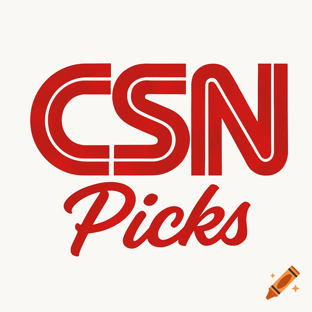 A red logo with the letters "CSN" in bold, block text above the word "Picks" in a stylized, script font, all on a white background.