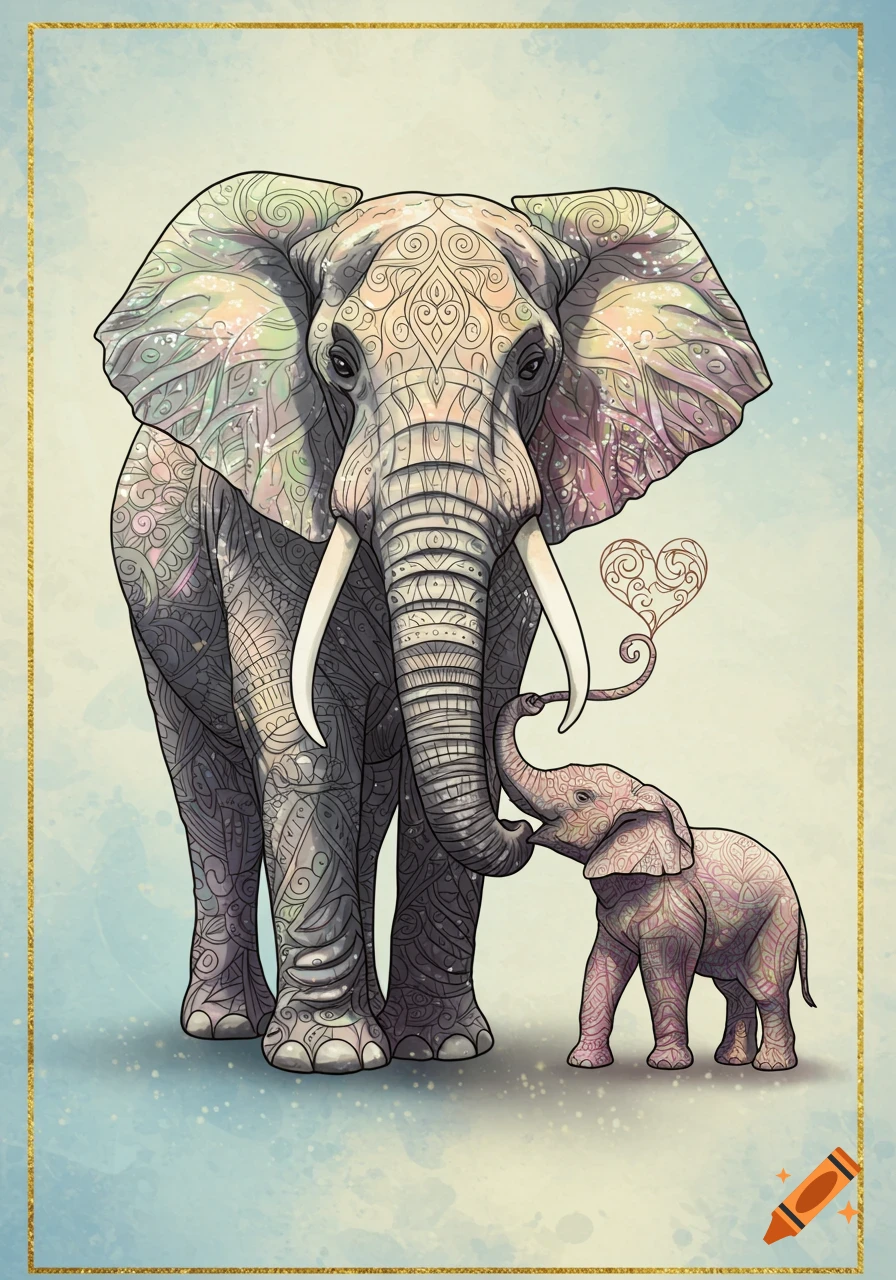 18th century elephant India on Craiyon, image size:896x1280