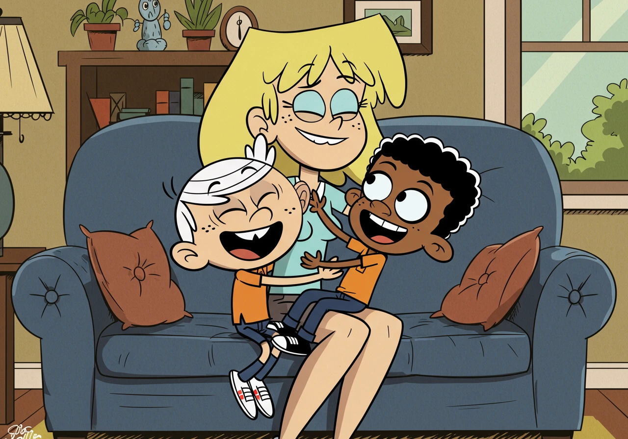 The loud house created on Craiyon
