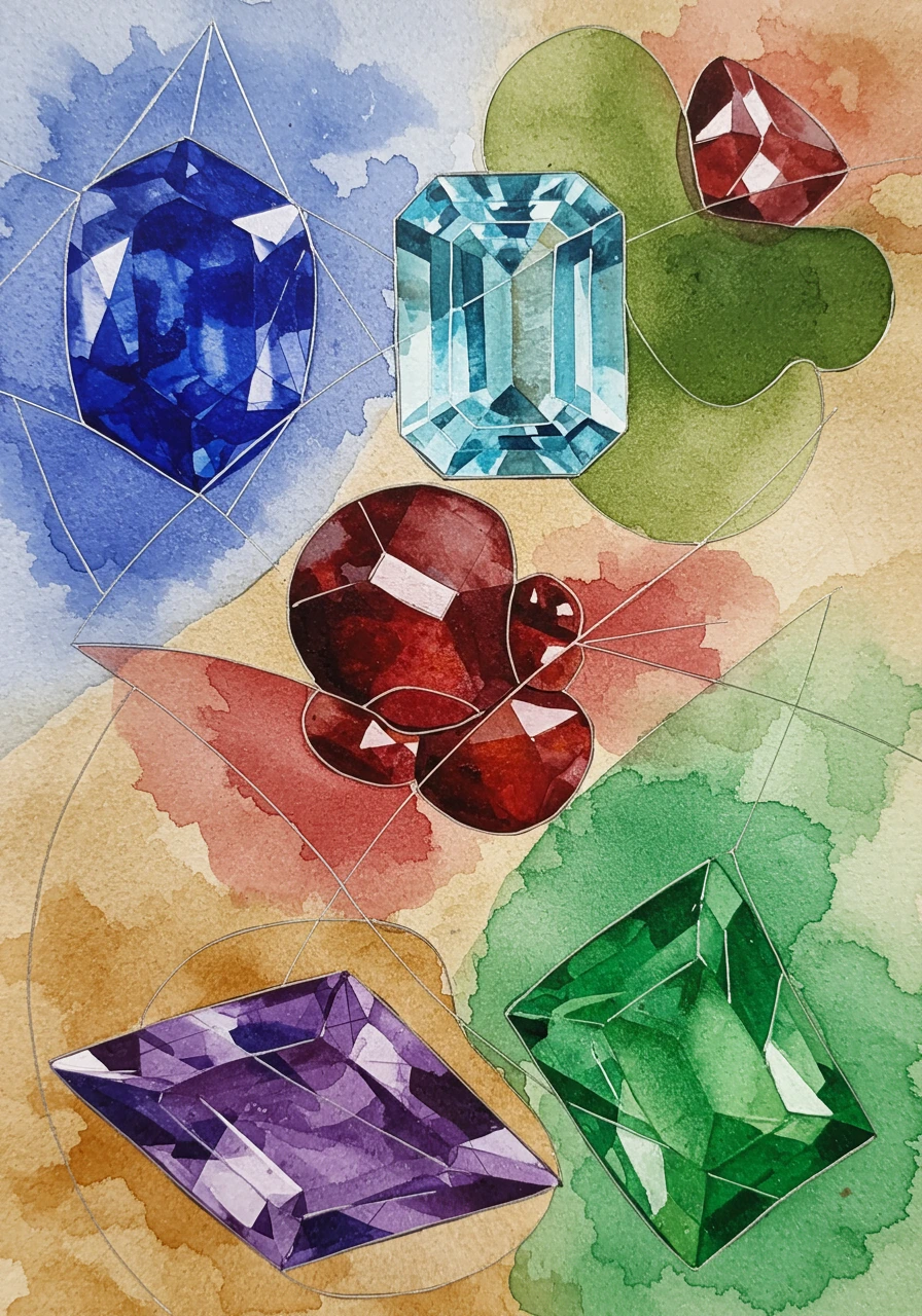 Gemstones created on Craiyon