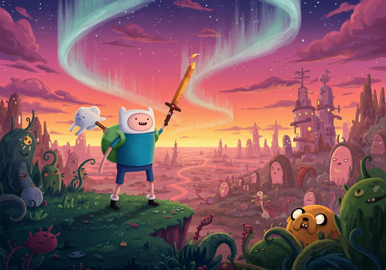 Adventure time created on Craiyon