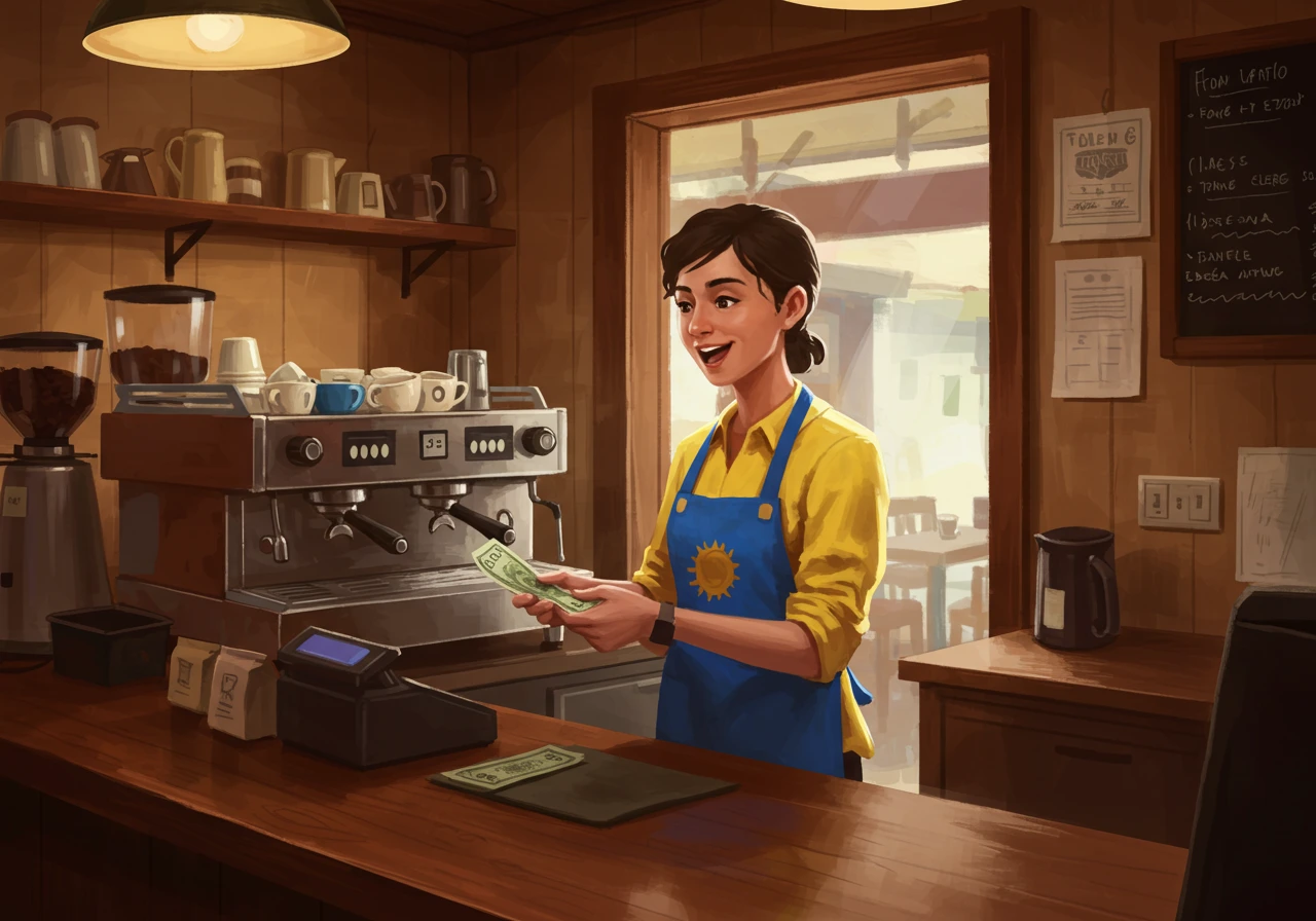 Barista created on Craiyon