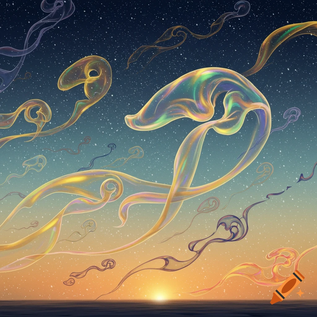 アート・デザイン・音楽 Ollo alchimia Art collaboration of Siphonophore by Alan Aldridge and Chiho