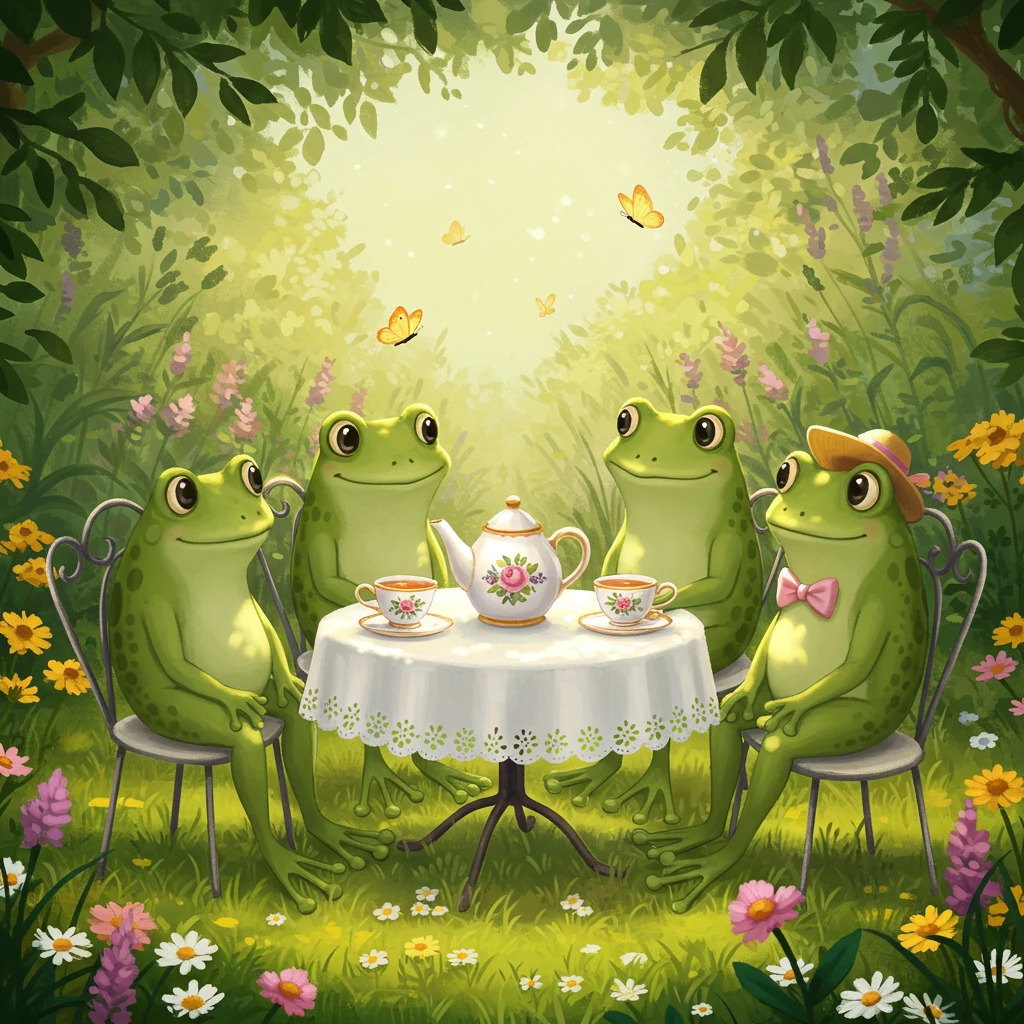 Tea party created on Craiyon