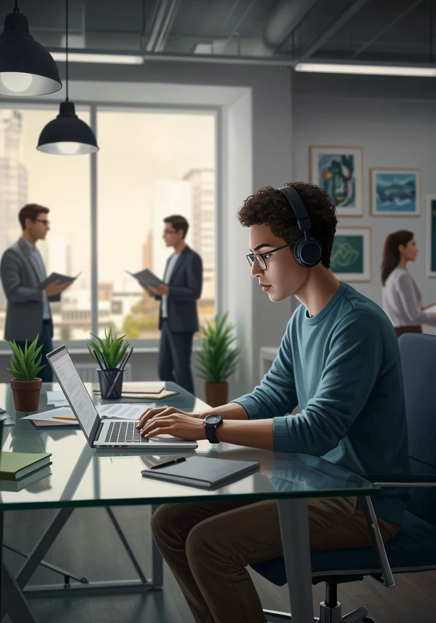 Workplace created on Craiyon