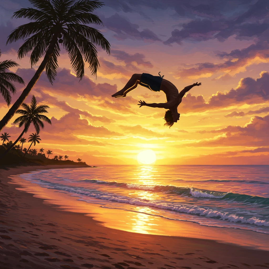 Acrobatics created on Craiyon