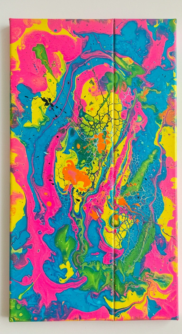 Fluid art created on Craiyon