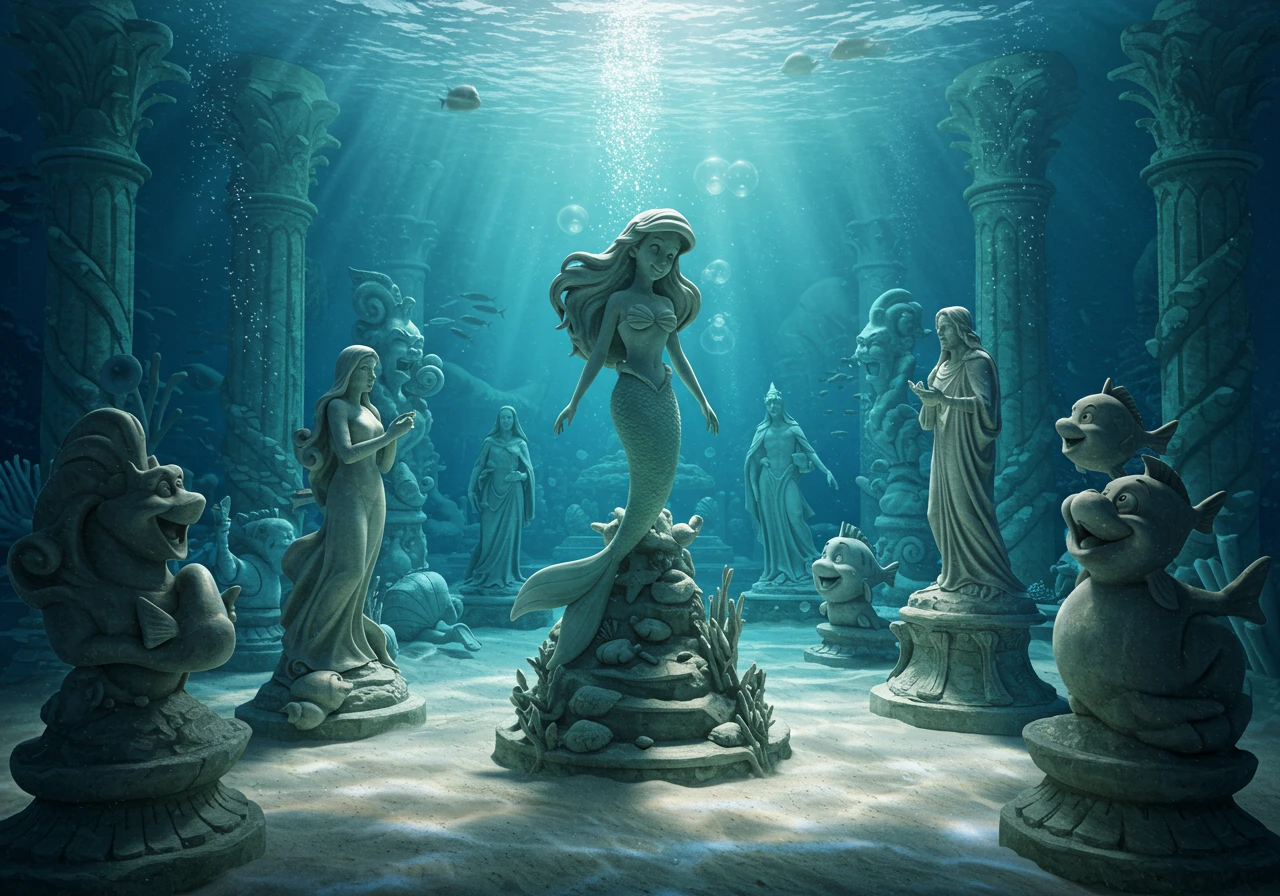 Statues created on Craiyon