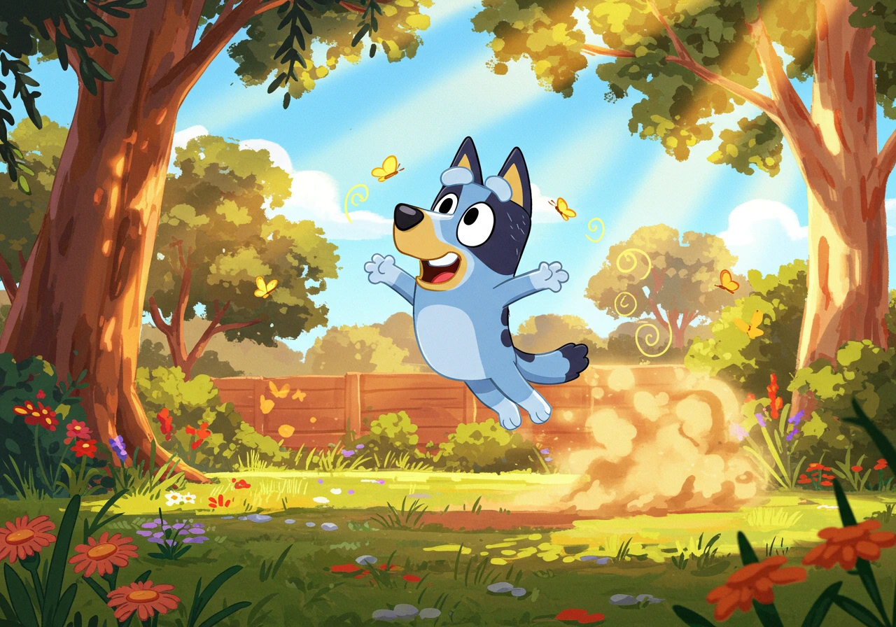 Bluey created on Craiyon