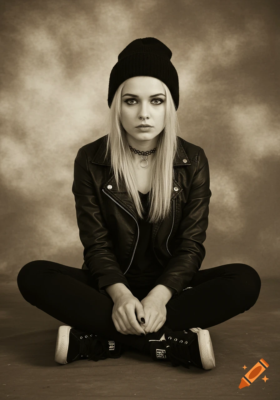 Actress resembling Catherine Zeta-Jones in country plaid shirt and