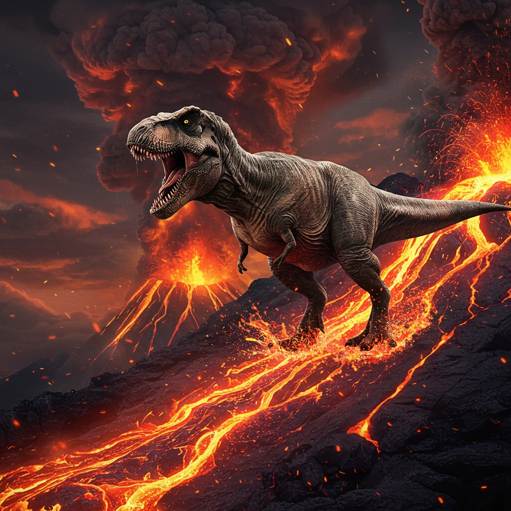 Volcanoes created on Craiyon