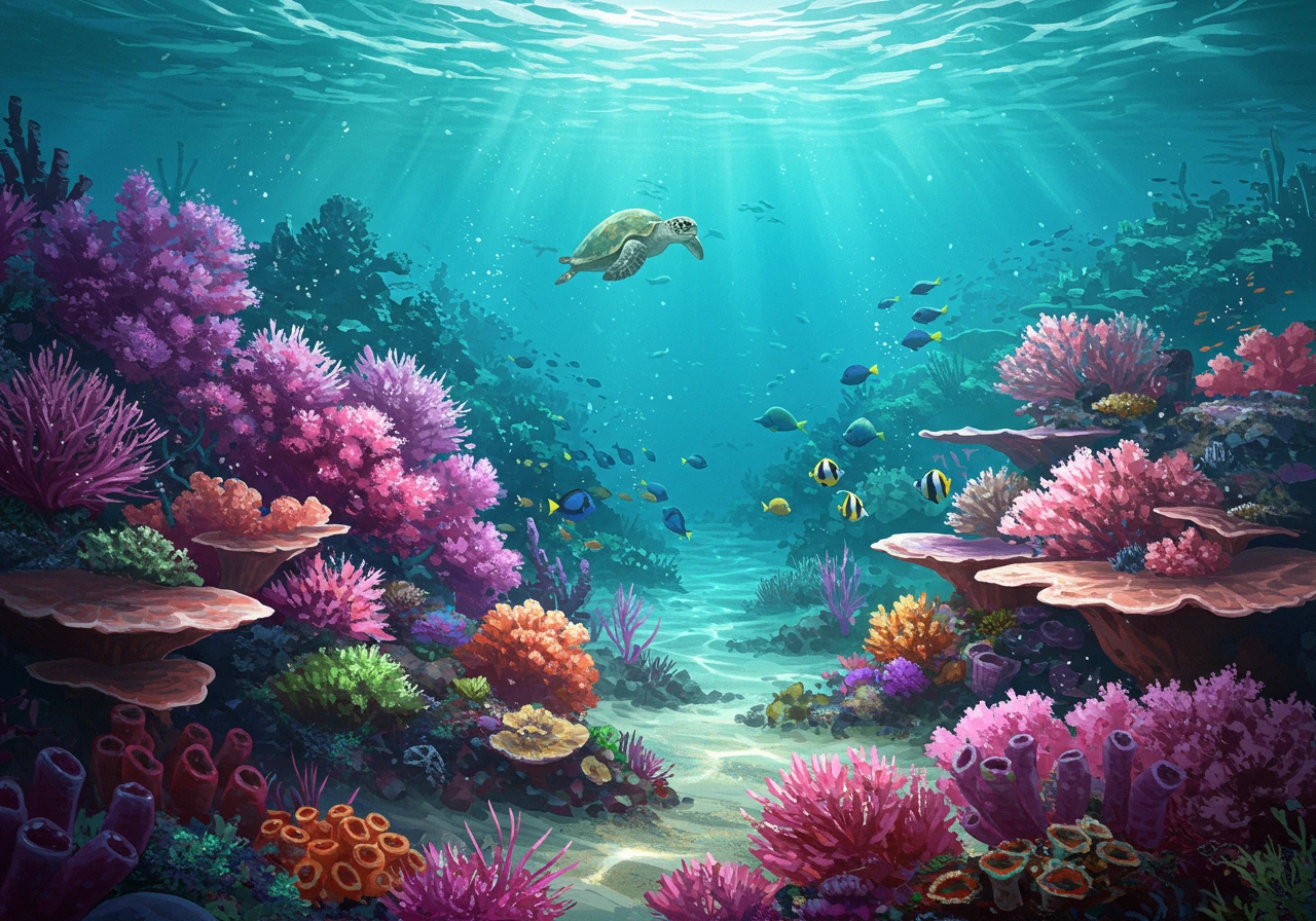 Coral reef created on Craiyon