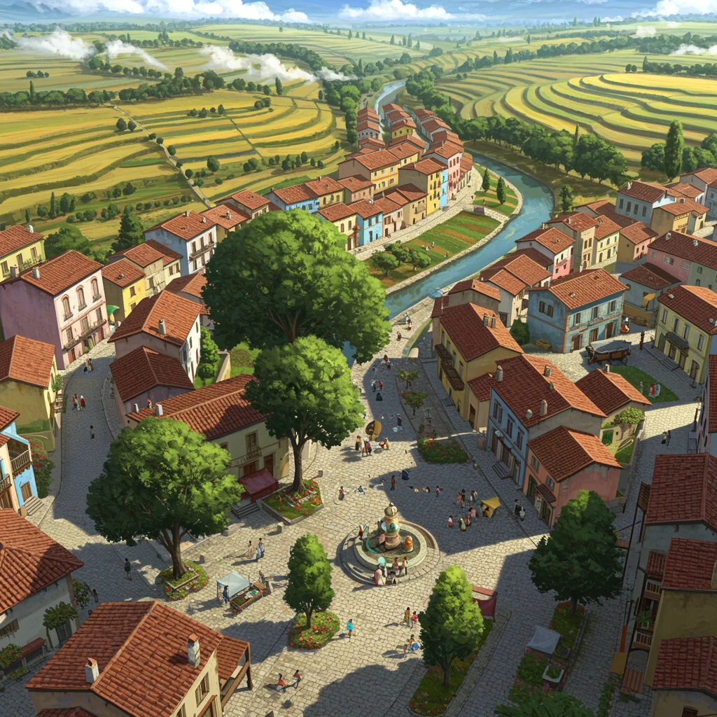 Town created on Craiyon