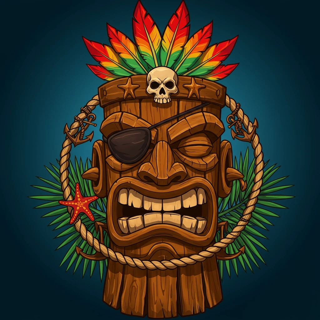 Tiki created on Craiyon