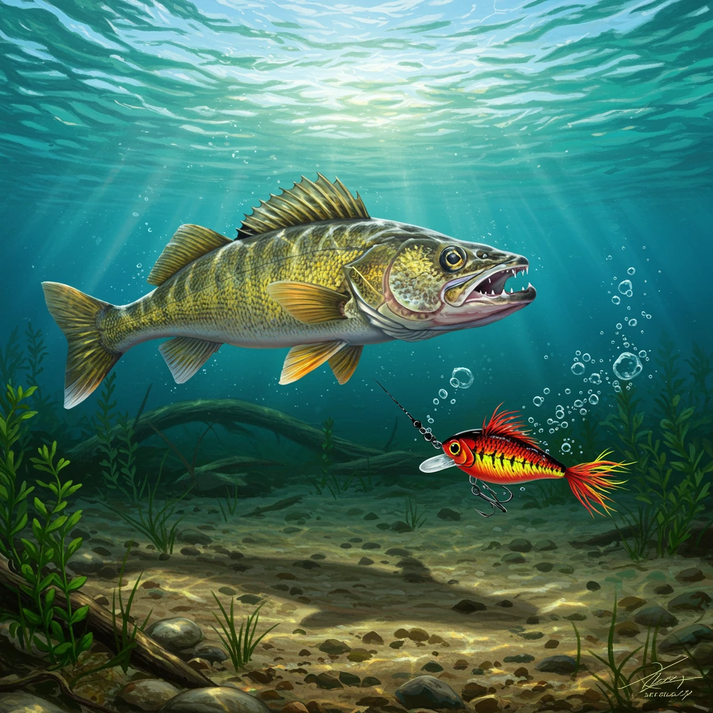 Fishing created on Craiyon