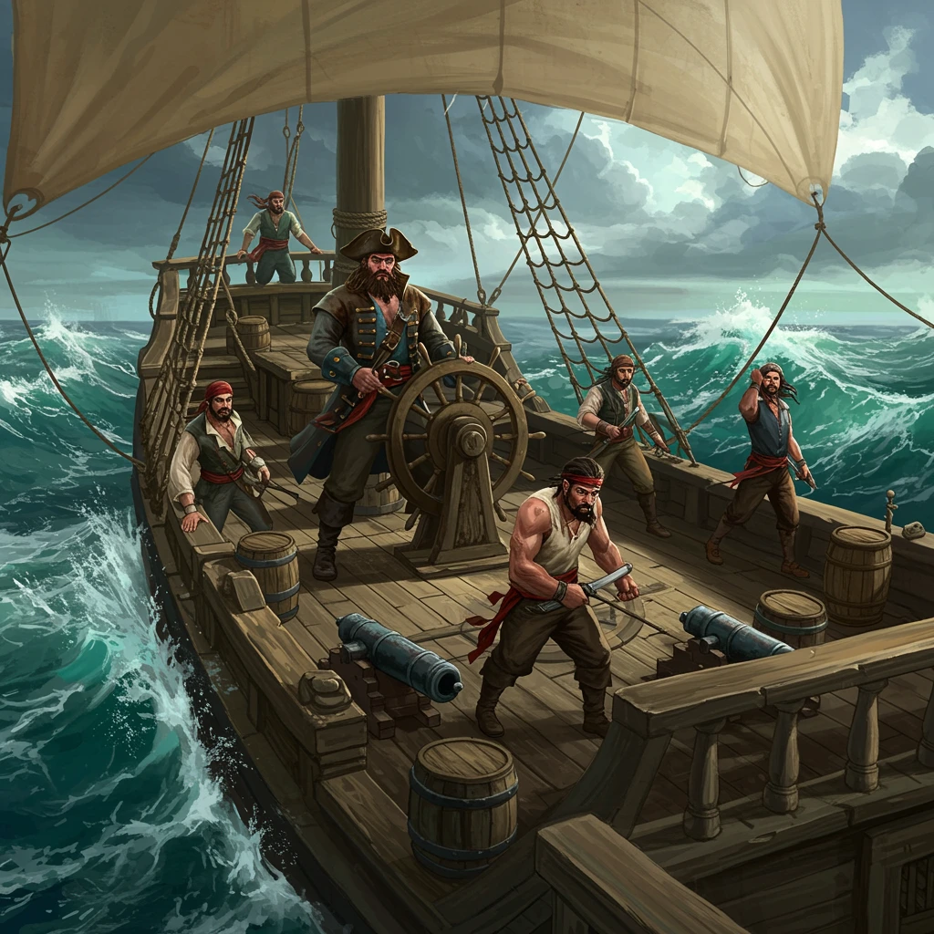 Pirates created on Craiyon