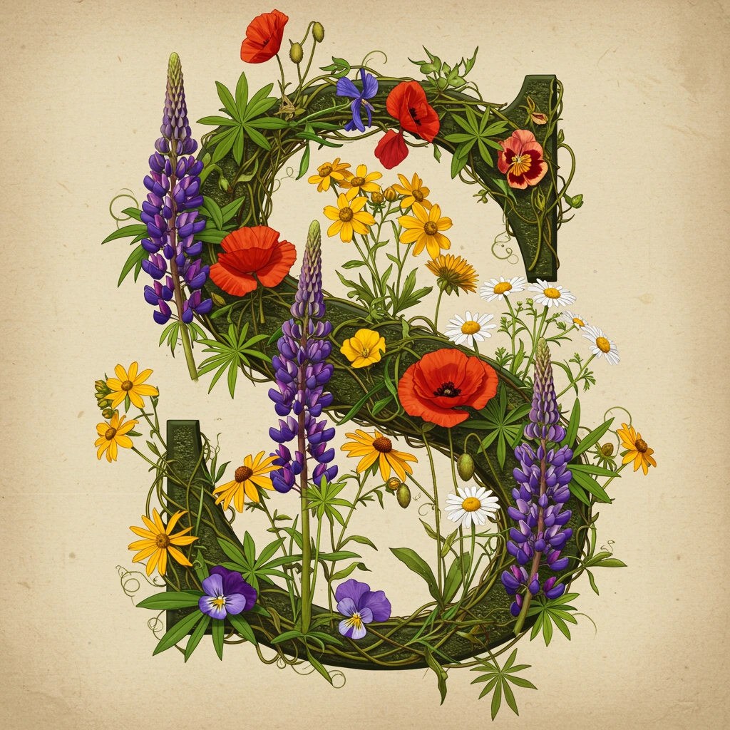 Botanical art created on Craiyon