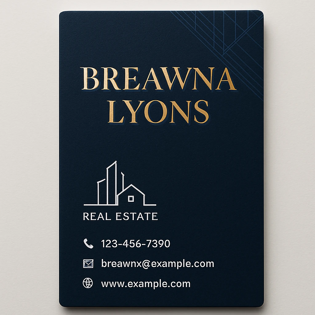Business card created on Craiyon