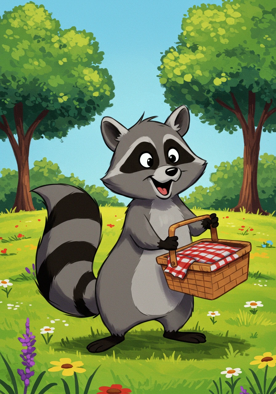 Raccoon created on Craiyon