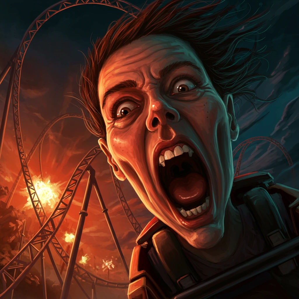 Rollercoaster created on Craiyon