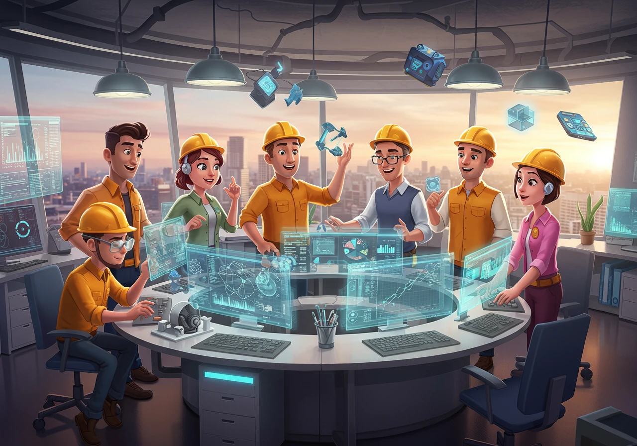 Teamwork created on Craiyon